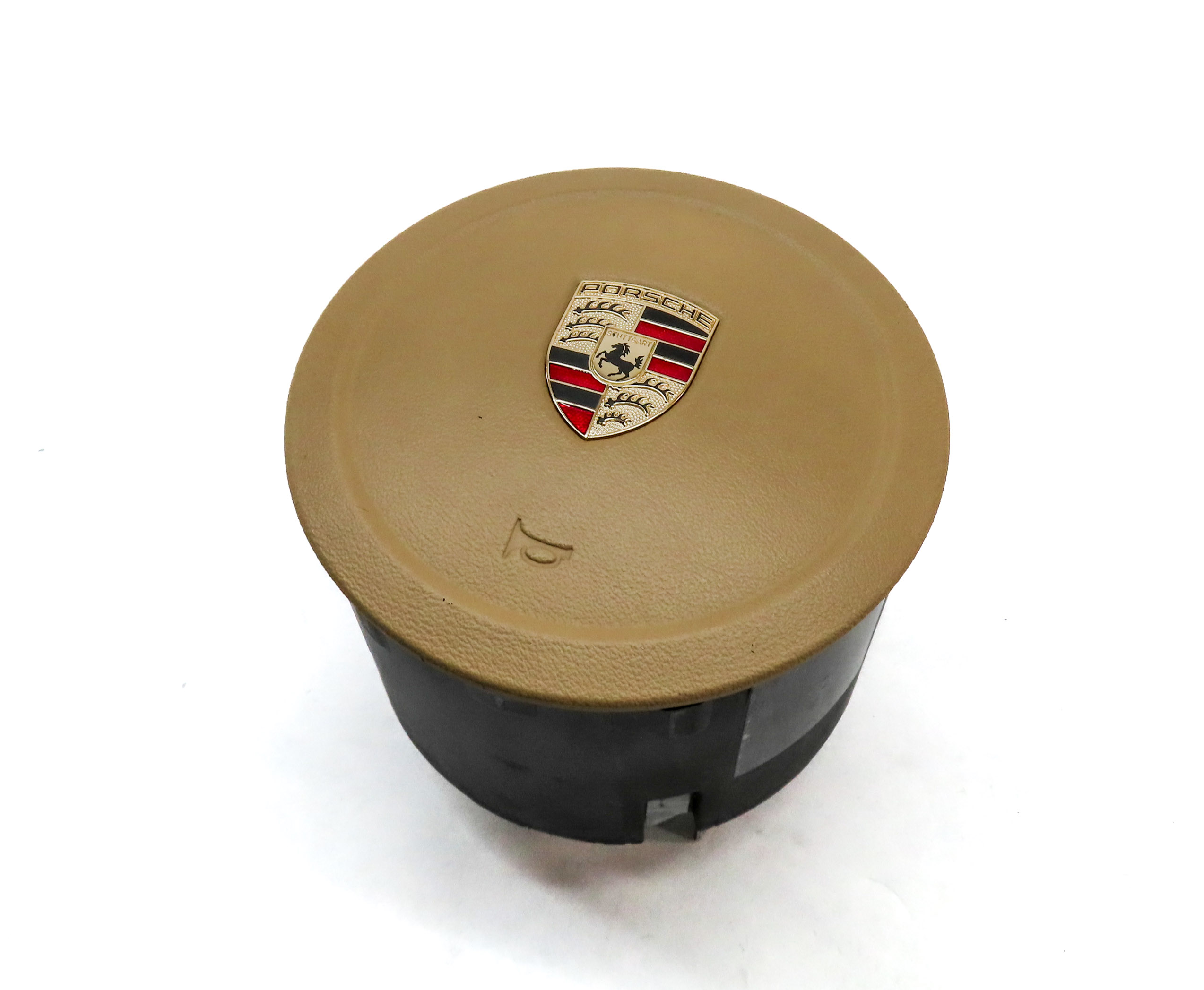 2011-2014 PORSCHE CAYENNE (958) DRIVER STEERING WHEEL SRS AIRBAG AIR BAG (BEIGE) — exact item pictured